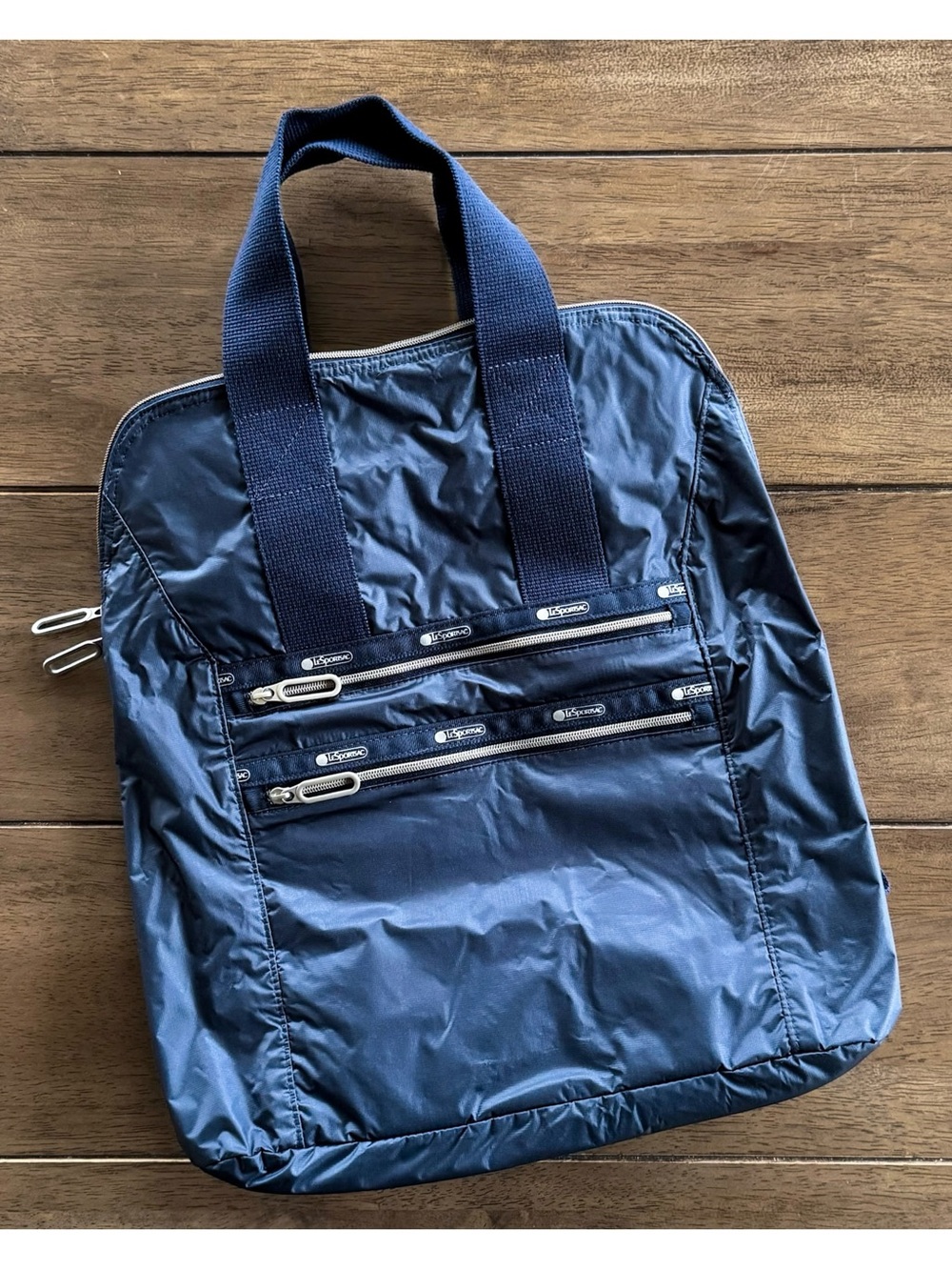 LeSportsac Essential Commuter 2-Way Lightweight Backpack Bag Navy